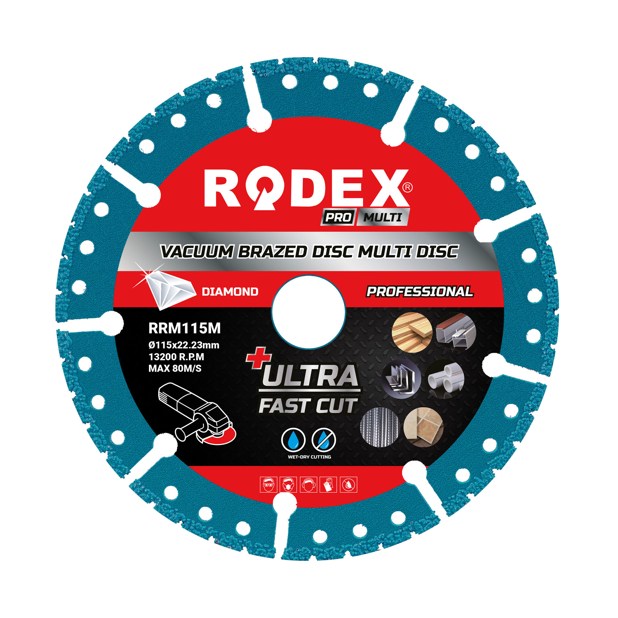 Multicut Vacuum Brazed Disc