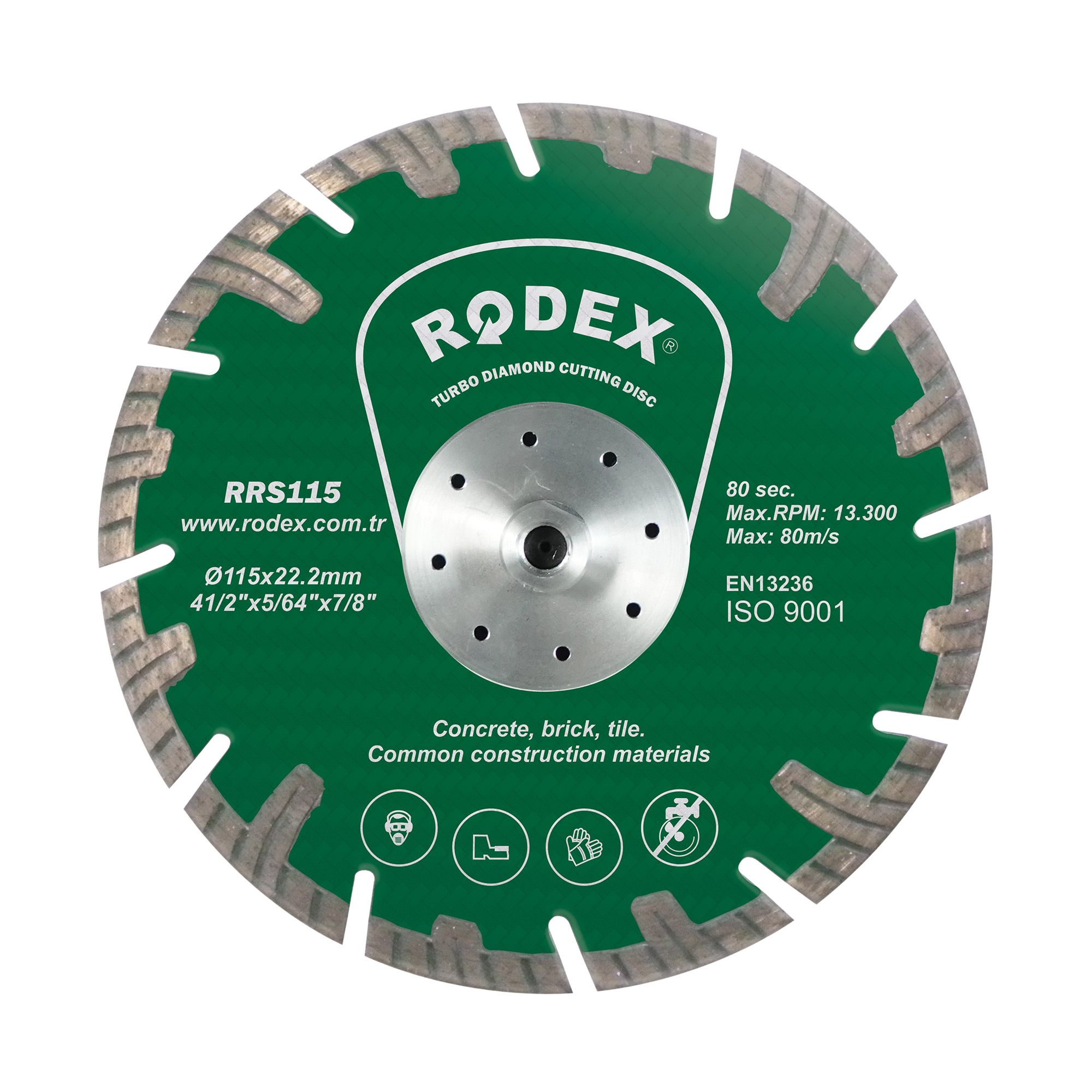 Diamond Cutting Disc Longer Segment Type With Flange