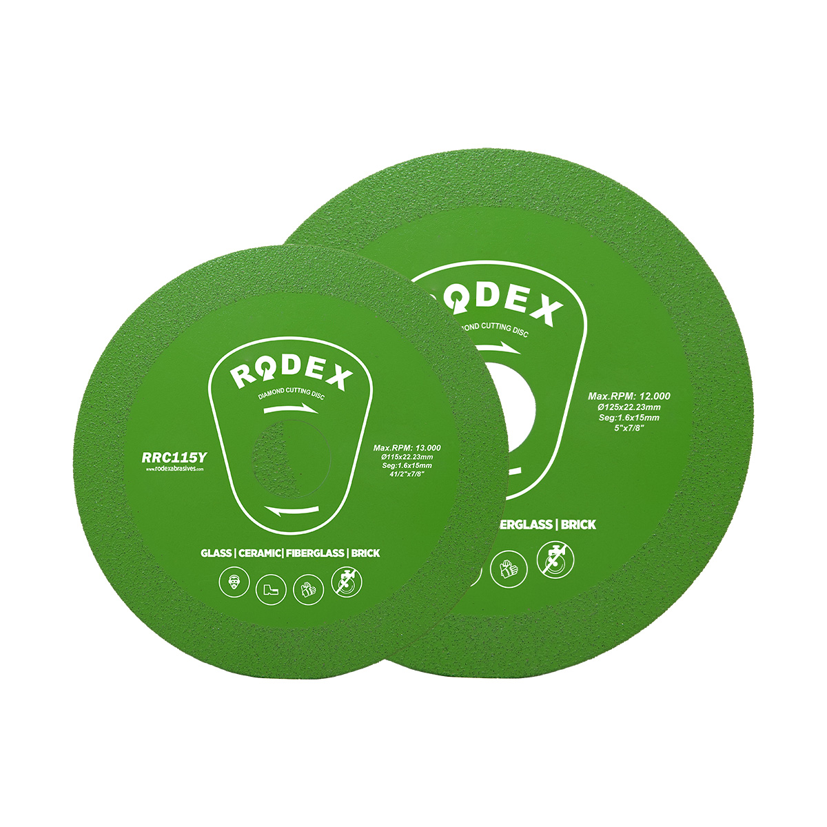 Glass and Porcelain Cutting Discs Electrolytically Coated