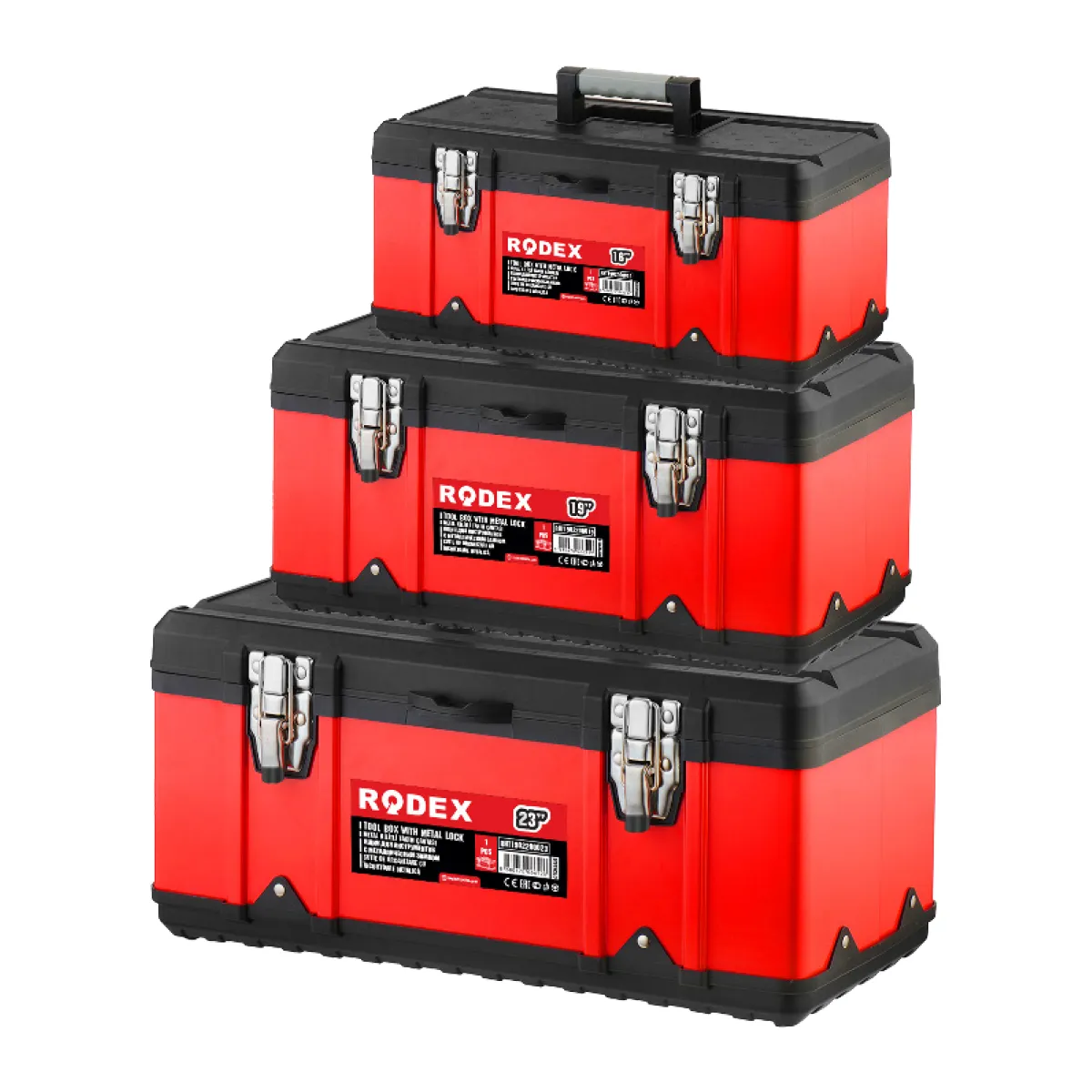 Tool Box With Metal Lock